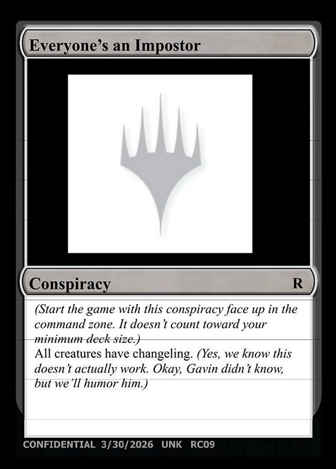 Everyone's an Imposter - Unknown Event Magic card