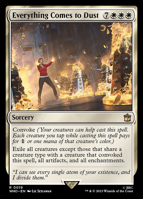 Everything Comes to Dust - Doctor Who Magic card