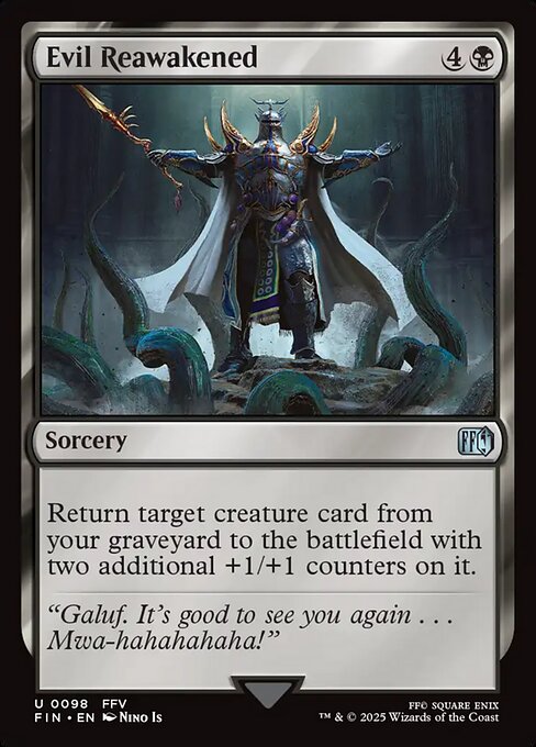 Evil Reawakened - Final Fantasy Magic card