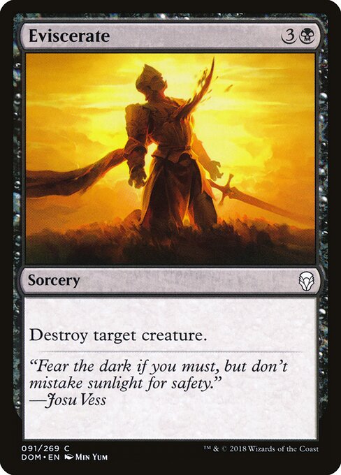 Eviscerate - Dominaria Magic card