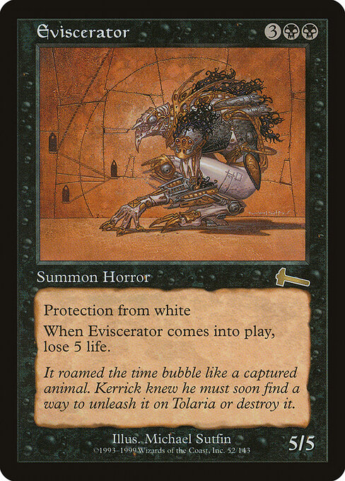 Eviscerador (Eviscerator) - Urza's Legacy (#52) - Illustrated by Michael Sutfin - Magic: The Gathering Card