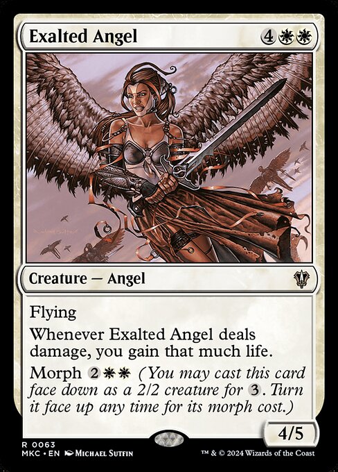 Exalted Angel - Murders at Karlov Manor Commander Magic card