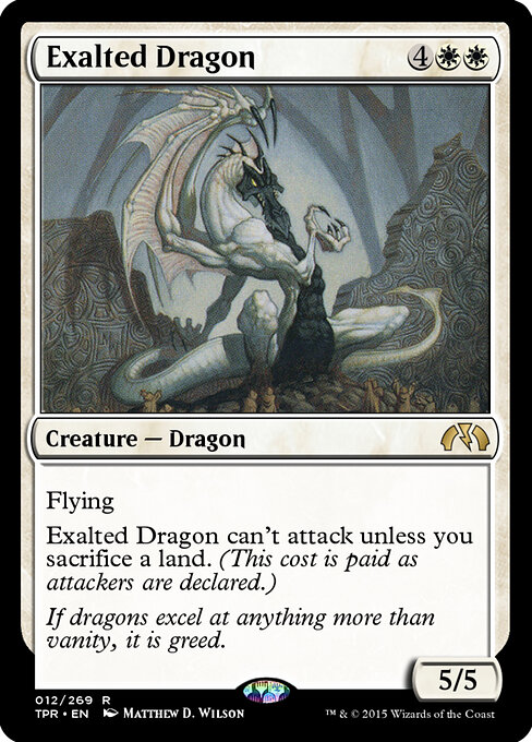 Exalted Dragon - Tempest Remastered Magic card