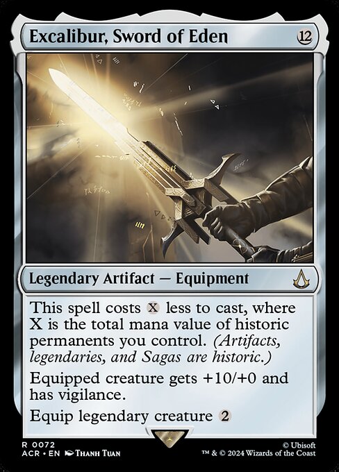 Excalibur, Sword of Eden - Assassin's Creed Magic card