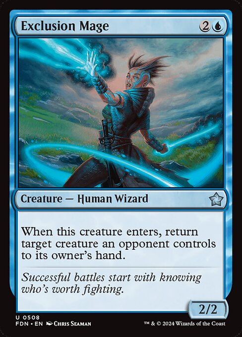 Exclusion Mage - Foundations Magic card