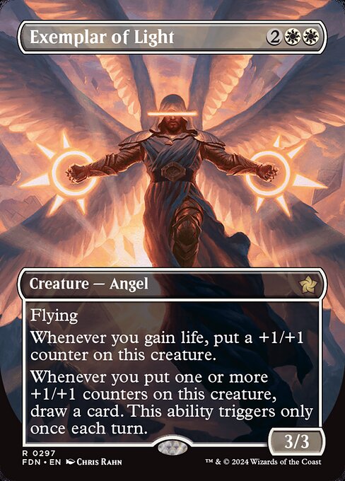 Exemplar of Light - Foundations (#297) - Illustrated by Chris Rahn - Magic: The Gathering Card