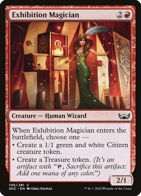 Exhibition Magician - Streets of New Capenna Magic card