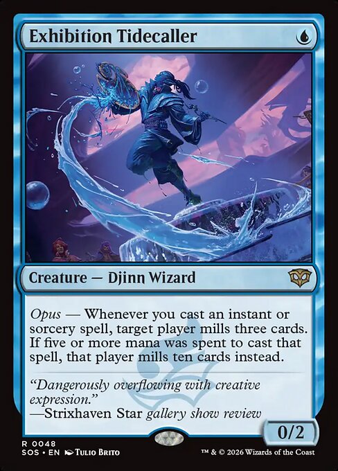 Exhibition Tidecaller - Secrets of Strixhaven Magic card