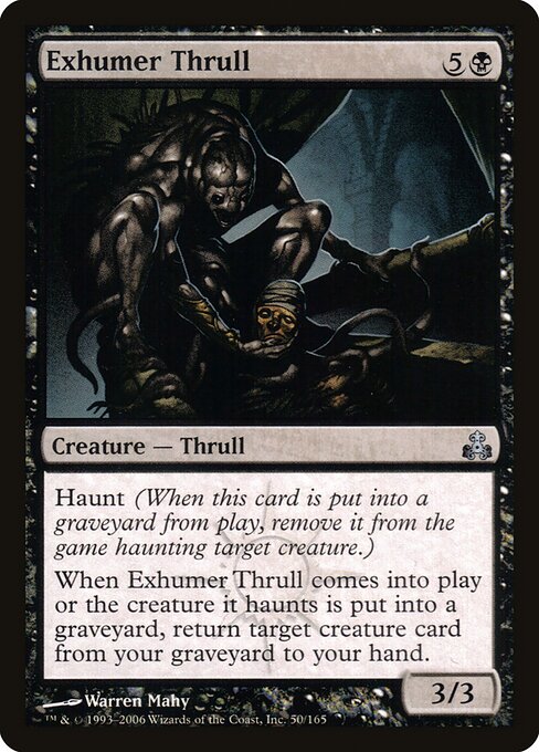 Exhumer Thrull - Guildpact Magic card