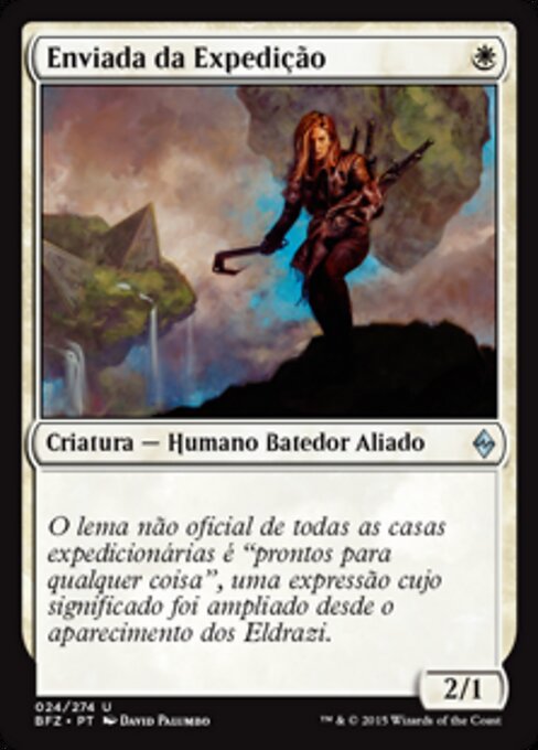 Enviada da Expedição (Expedition Envoy) - Battle for Zendikar (#24) - Illustrated by David Palumbo - Magic: The Gathering Card