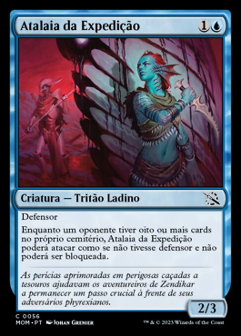 探险队警戒员 (Expedition Lookout) - March of the Machine (#56) - Illustrated by Johan Grenier - Magic: The Gathering Card