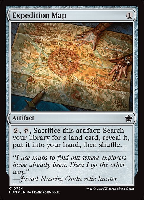 Expedition Map - Foundations Magic card