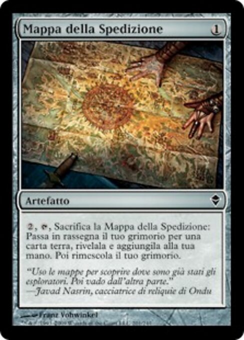 Expedition Map - Foundations (#724) - Illustrated by Franz Vohwinkel - Magic: The Gathering Card