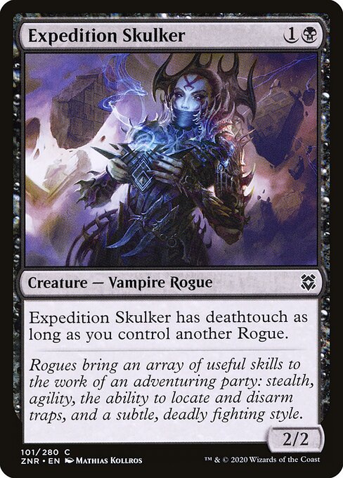 Expedition Skulker - Zendikar Rising (#101) - Illustrated by Mathias Kollros - Magic: The Gathering Card