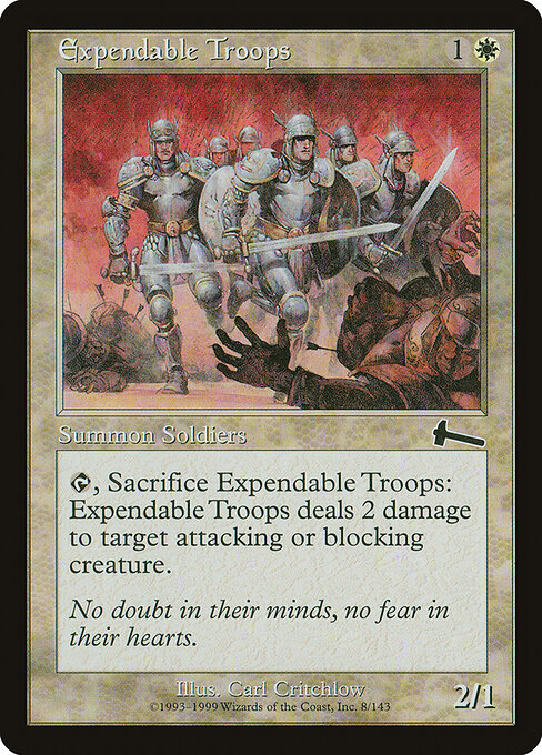 Expendable Troops - Urza's Legacy Magic card