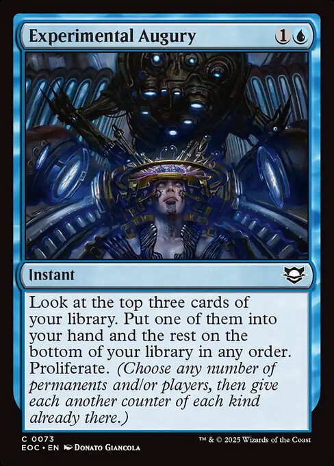 Experimental Augury - Edge of Eternities Commander Magic card
