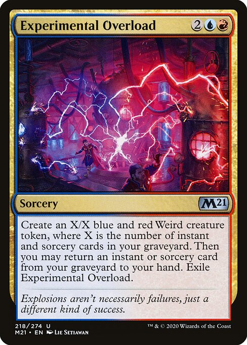 Experimental Overload - Core Set 2021 Magic card