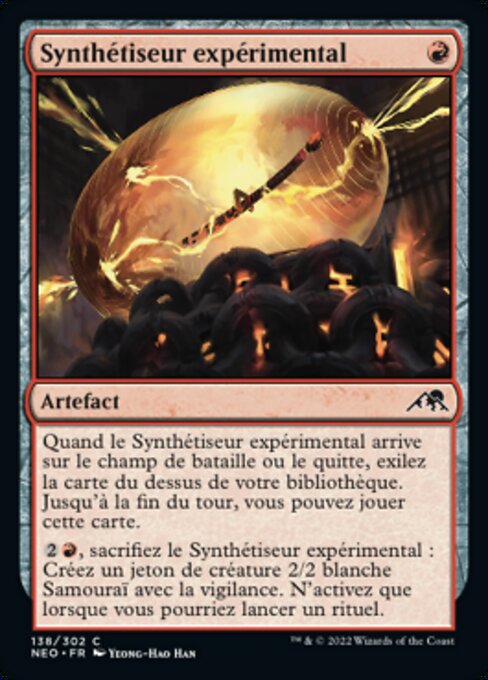 Experimental Synthesizer - The List (#NEO-138) - Illustrated by Yeong-Hao Han - Magic: The Gathering Card