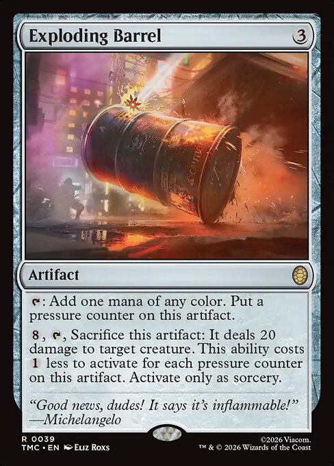 Exploding Barrel - Teenage Mutant Ninja Turtles Eternal Magic card