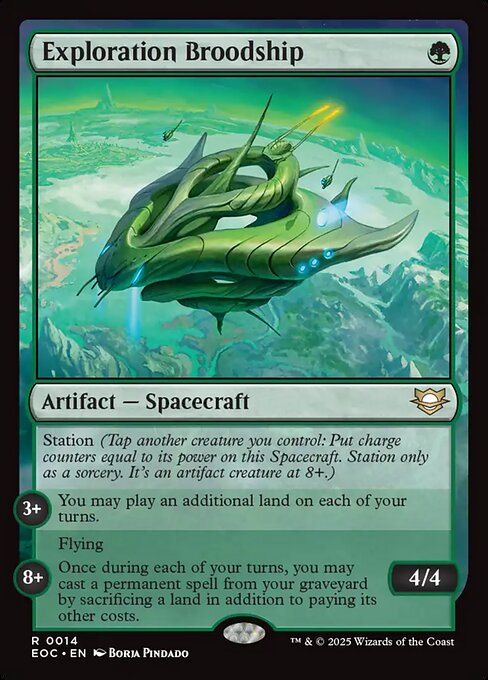 Exploration Broodship - Edge of Eternities Commander Magic card