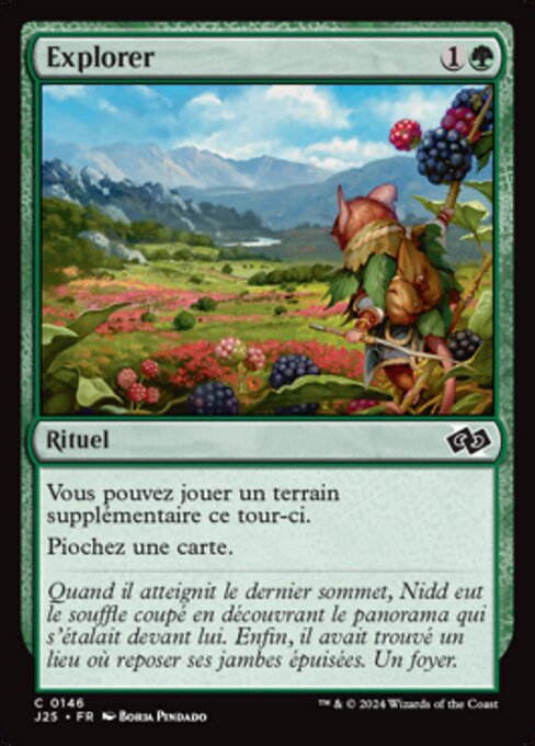 Explorar (Explore) - Foundations Jumpstart (#146) - Illustrated by Borja Pindado - Magic: The Gathering Card