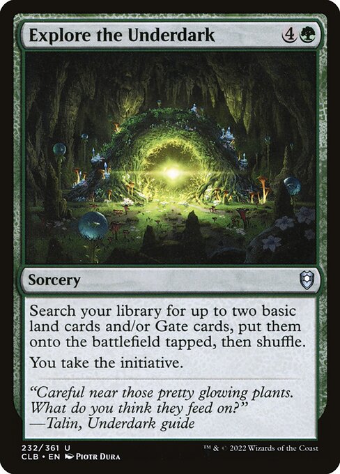 Explore the Underdark - Commander Legends: Battle for Baldur's Gate Magic card