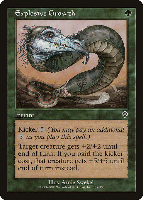 Explosive Growth - Invasion Magic card