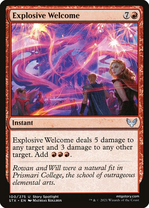 Explosive Welcome - Strixhaven: School of Mages Magic card