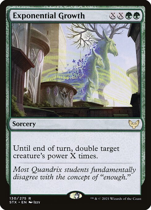 Exponential Growth - Strixhaven: School of Mages (#130) - Illustrated by Izzy - Magic: The Gathering Card