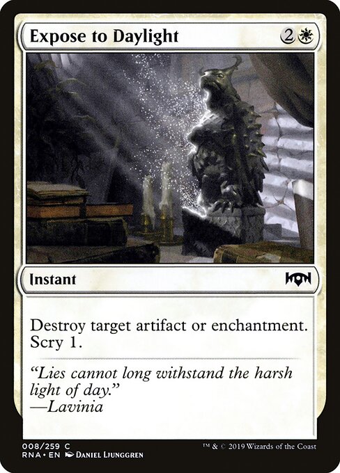 Expose to Daylight - Ravnica Allegiance (#8) - Illustrated by Daniel Ljunggren - Magic: The Gathering Card