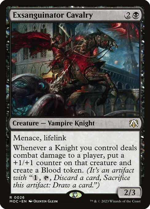 Exsanguinator Cavalry - March of the Machine Commander Magic card