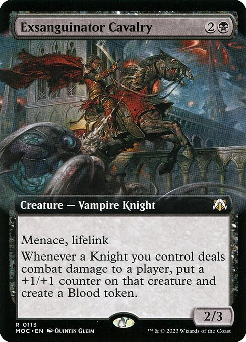 Exsanguinator Cavalry - March of the Machine Commander (#113) - Illustrated by Quintin Gleim - Magic: The Gathering Card
