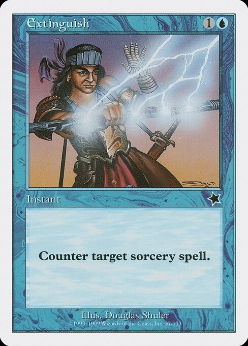 Extinguish - Starter 1999 Magic card