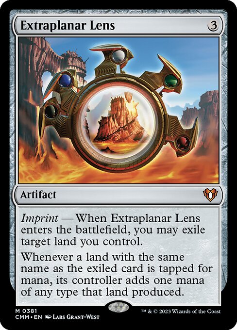 Extraplanar Lens - Commander Masters (#381) - Illustrated by Lars Grant-West - Magic: The Gathering Card