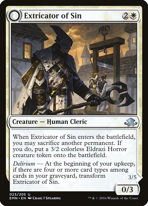 Extricator of Sin // Extricator of Flesh - Eldritch Moon Magic card