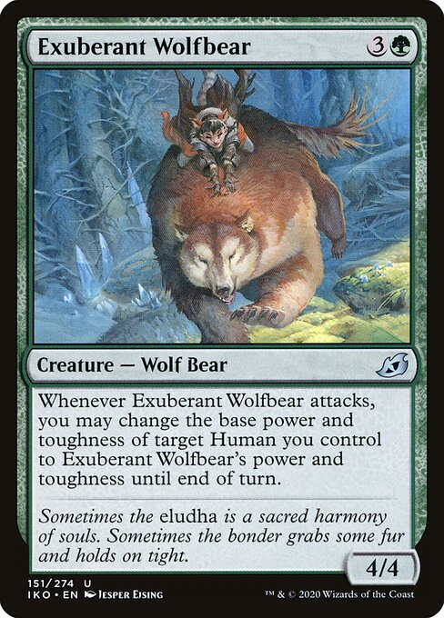Exuberant Wolfbear - Ikoria: Lair of Behemoths Magic card