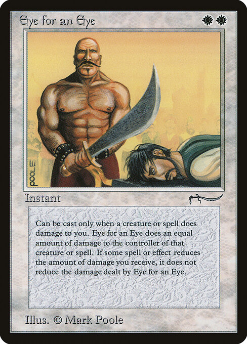 Olho por Olho (Eye for an Eye) - Fifth Edition (#30) - Illustrated by Mark Poole - Magic: The Gathering Card