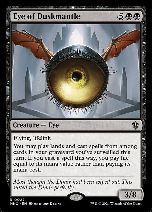 Eye of Duskmantle - Murders at Karlov Manor Commander Magic card