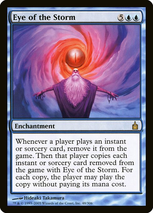 Eye of the Storm - Ravnica: City of Guilds (#48) - Illustrated by Hideaki Takamura - Magic: The Gathering Card