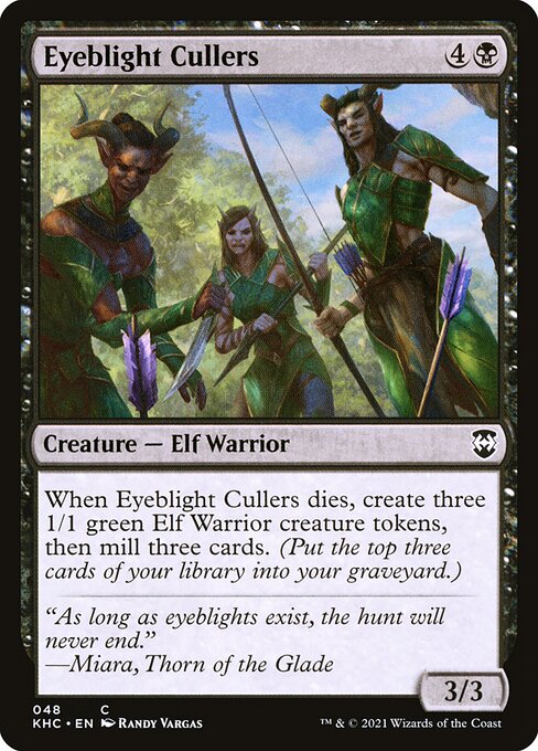 Eyeblight Cullers - Kaldheim Commander Magic card