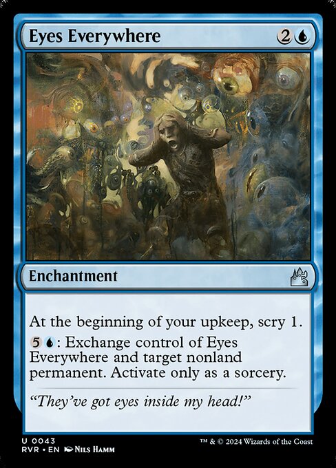 Eyes Everywhere - Ravnica Remastered (#43) - Illustrated by Nils Hamm - Magic: The Gathering Card