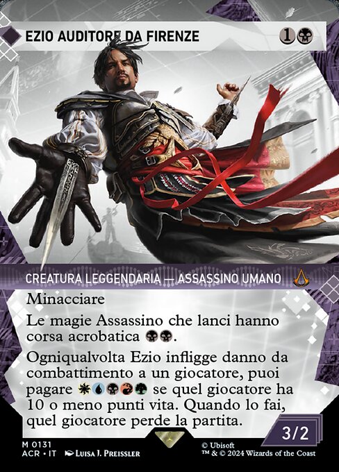 Ezio Auditore da Firenze - Assassin's Creed (#203) - Illustrated by Fajareka Setiawan - Magic: The Gathering Card