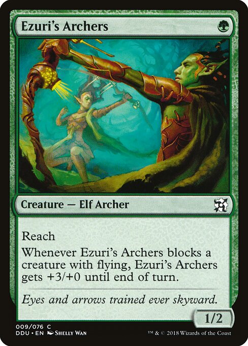 Ezuri's Archers - Duel Decks: Elves vs. Inventors (#9) - Illustrated by Shelly Wan - Magic: The Gathering Card