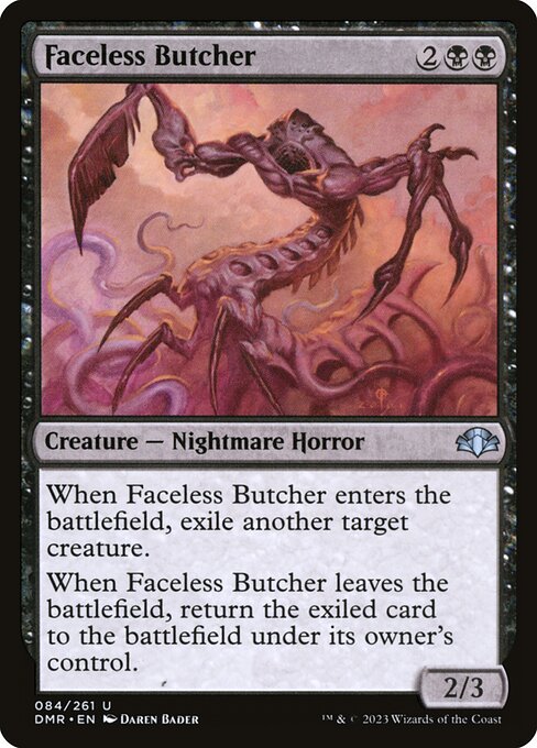 Faceless Butcher - Dominaria Remastered Magic card
