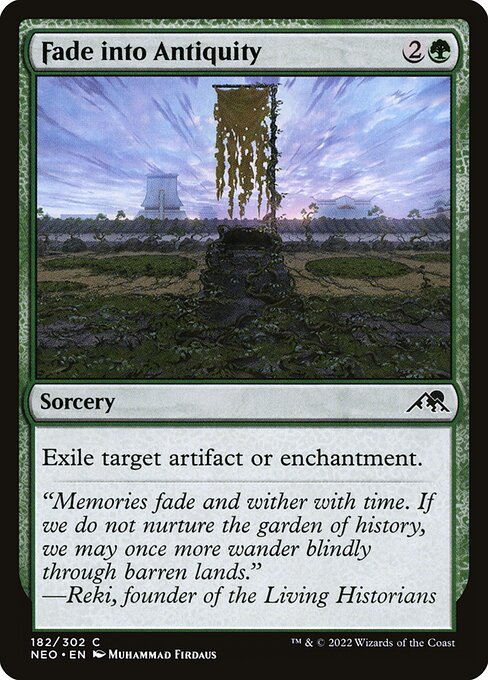 Fade into Antiquity - Kamigawa: Neon Dynasty Magic card