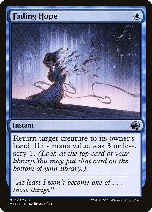 Fading Hope - Innistrad: Midnight Hunt Magic card