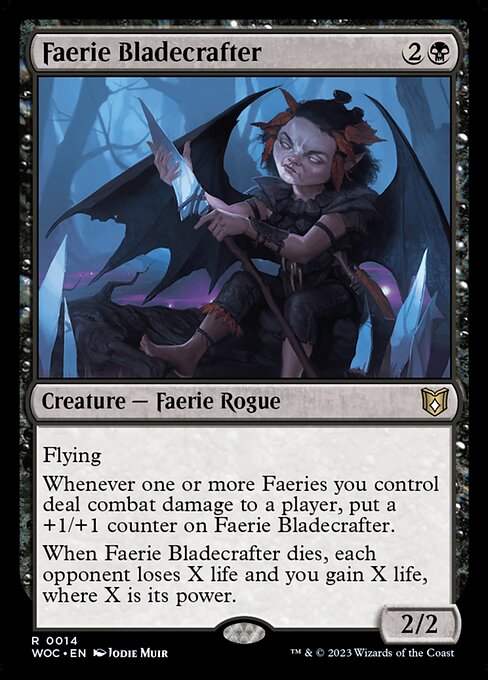 Faerie Bladecrafter - Wilds of Eldraine Commander Magic card
