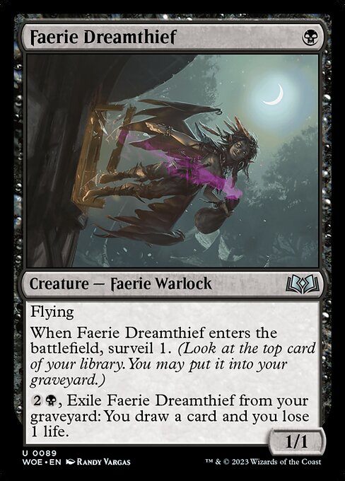 Faerie Dreamthief - Wilds of Eldraine Magic card
