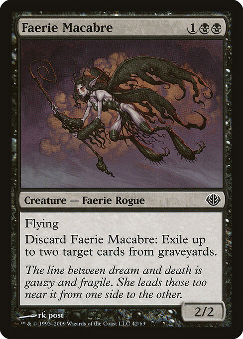 Фея Смерти (Faerie Macabre) - Shadowmoor (#66) - Illustrated by rk post - Magic: The Gathering Card