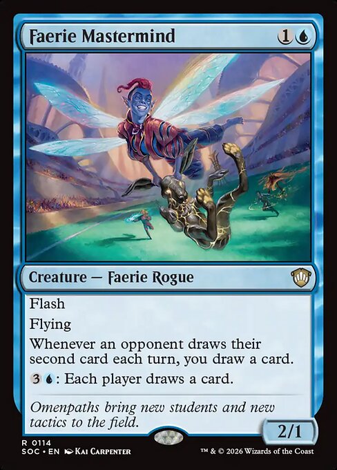 Faerie Mastermind - Secrets of Strixhaven Commander Magic card